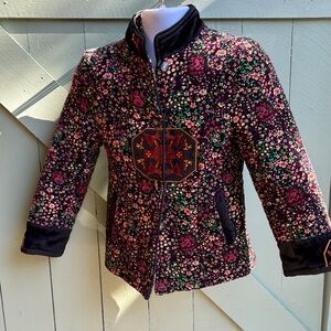 Vintage Floral Embroidered Women's Jacket